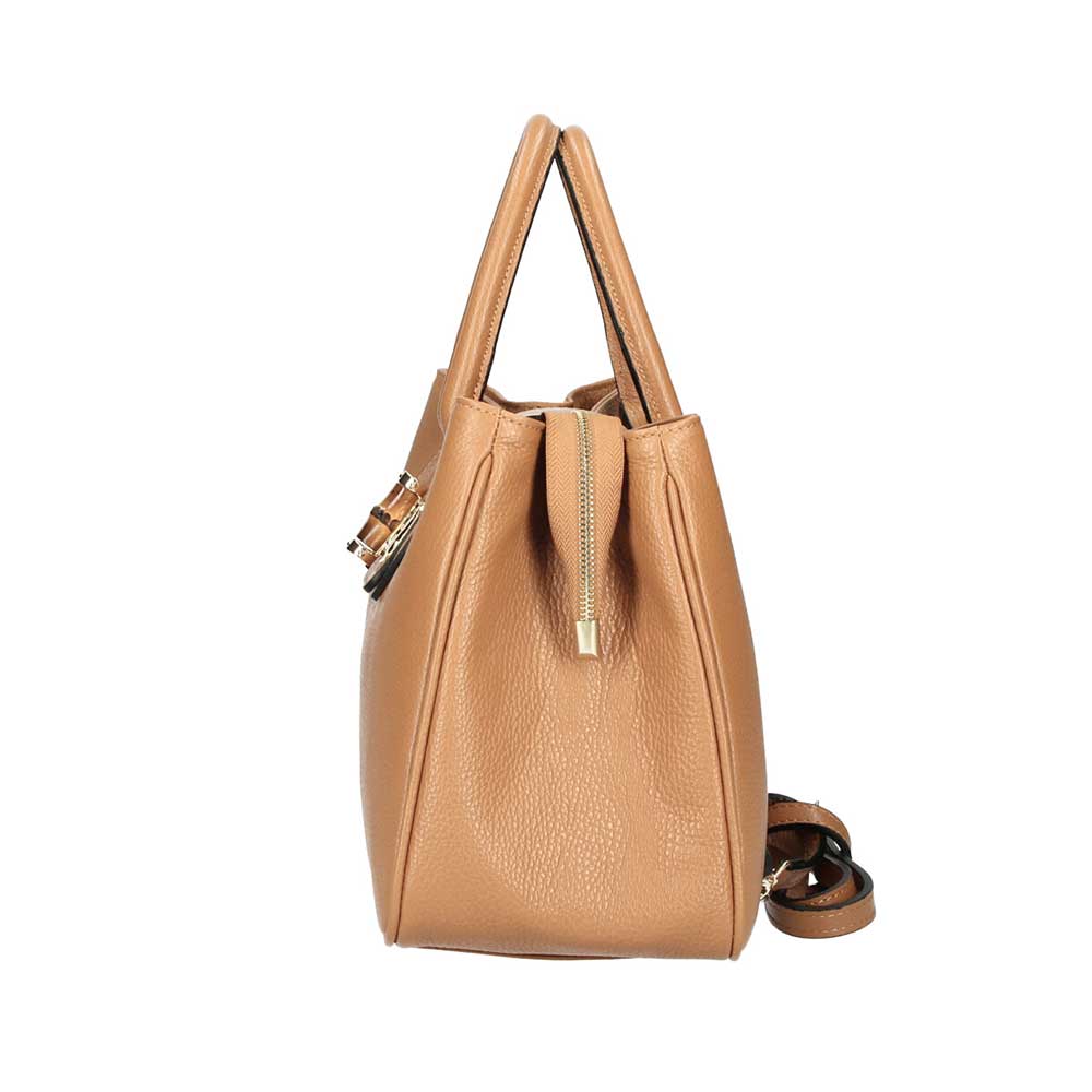 Δερμάτινη τσάντα χειρός Genevieve Κονιάκ Iris Bags 2 Δερμάτινη τσάντα χειρός, genevieve, Κονιάκ, iris bags 2