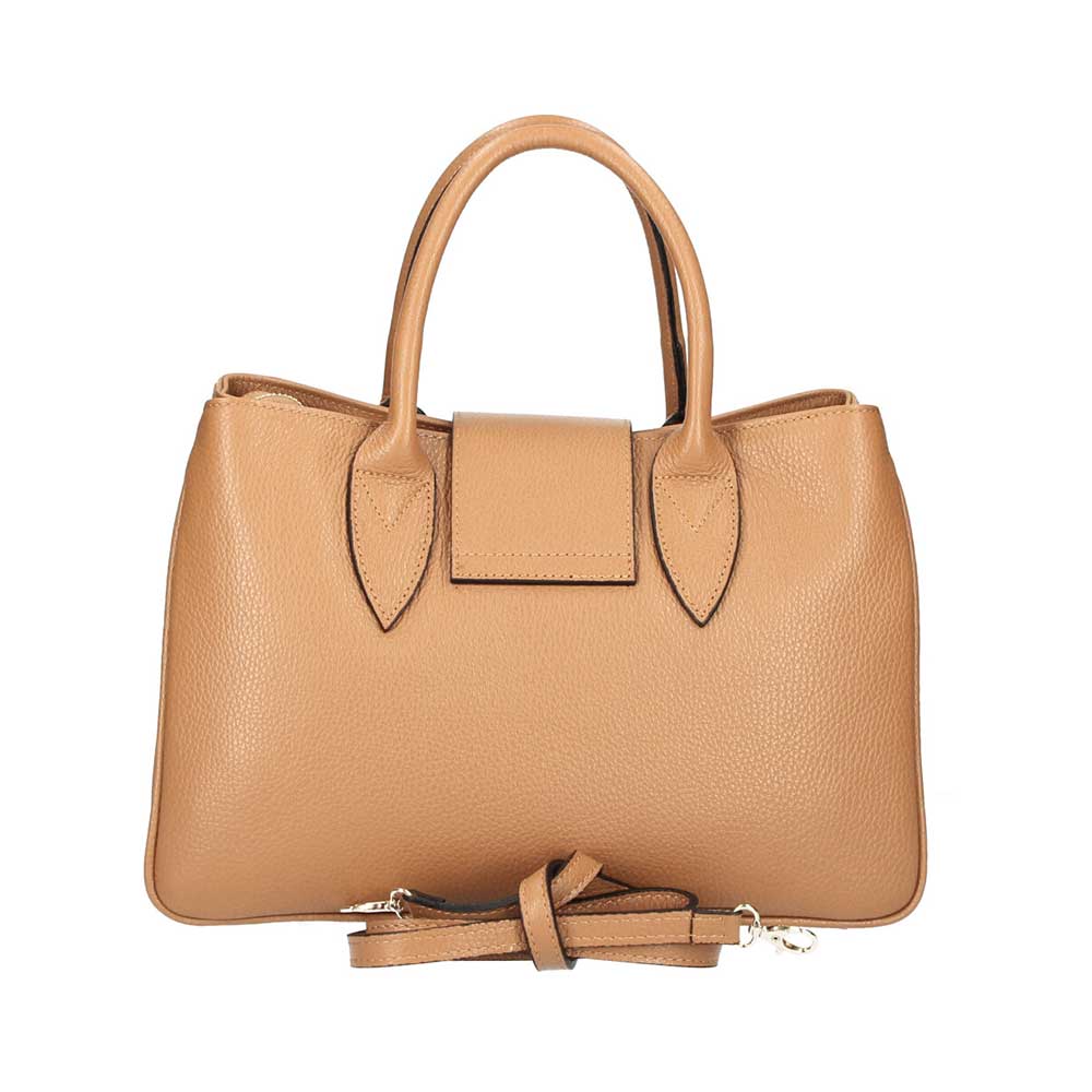 Δερμάτινη τσάντα χειρός Genevieve Κονιάκ Iris Bags 3 Δερμάτινη τσάντα χειρός, genevieve, Κονιάκ, iris bags 3