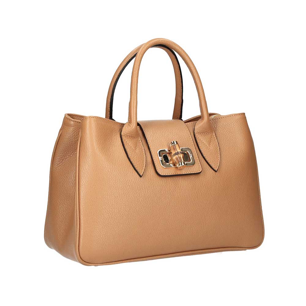 Δερμάτινη τσάντα χειρός Genevieve Κονιάκ Iris Bags 4 Δερμάτινη τσάντα χειρός, genevieve, Κονιάκ, iris bags 4