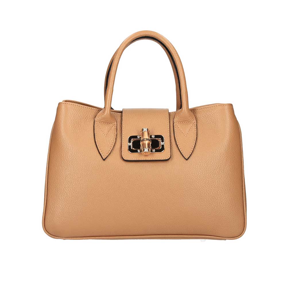 Δερμάτινη τσάντα χειρός Genevieve Κονιάκ Iris Bags Δερμάτινη τσάντα χειρός, genevieve, Κονιάκ, iris bags
