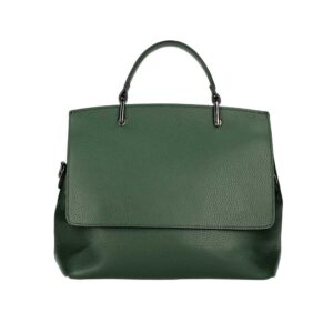 Δερμάτινη τσάντα χειρός, priscilla, Πράσινο σκούρο, iris bags