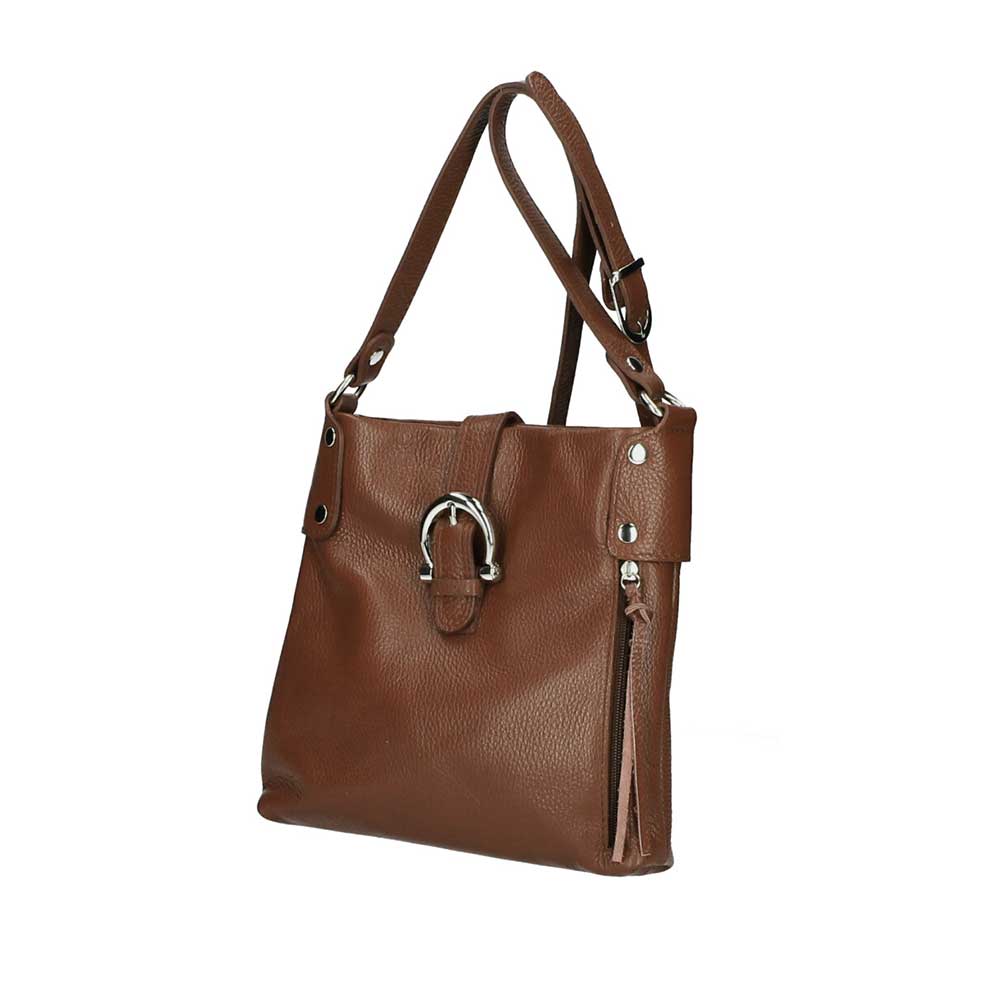Δερμάτινη χιαστί τσάντα Hope Καφέ Iris Bags 12 Δερμάτινη χιαστί τσάντα, hope, Καφέ, iris bags 12