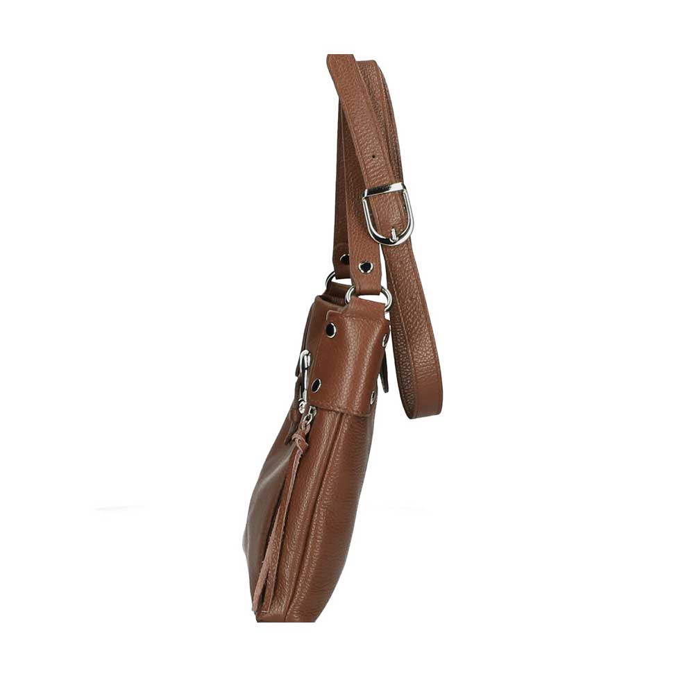 Δερμάτινη χιαστί τσάντα Hope Καφέ Iris Bags 2 Δερμάτινη χιαστί τσάντα, hope, Καφέ, iris bags 2