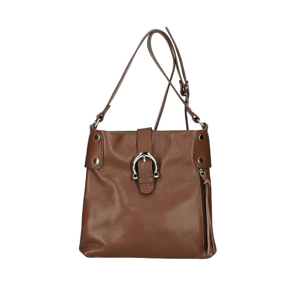 Δερμάτινη χιαστί τσάντα Hope Καφέ Iris Bags Δερμάτινη χιαστί τσάντα, hope, Καφέ, iris bags