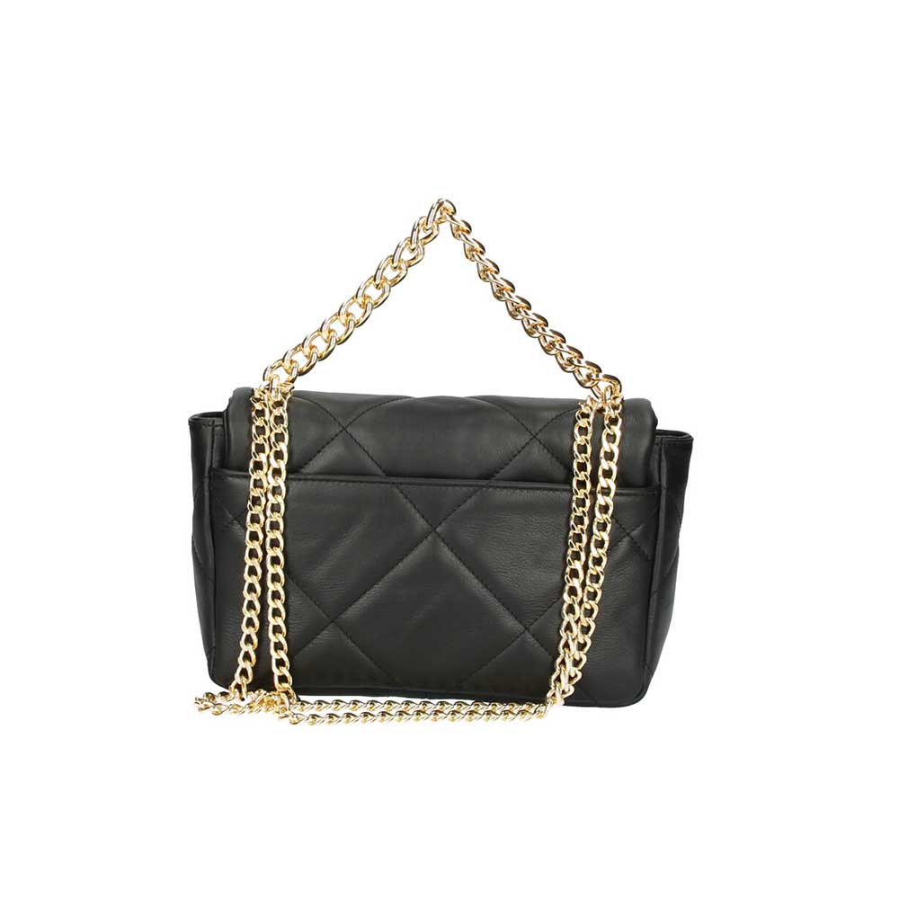 Δερμάτινη χιαστί τσάντα καπιτονέ Vania Μαύρο Iris Bags 3 Δερμάτινη χιαστί τσάντα καπιτονέ, vania, Μαύρο, iris bags 3