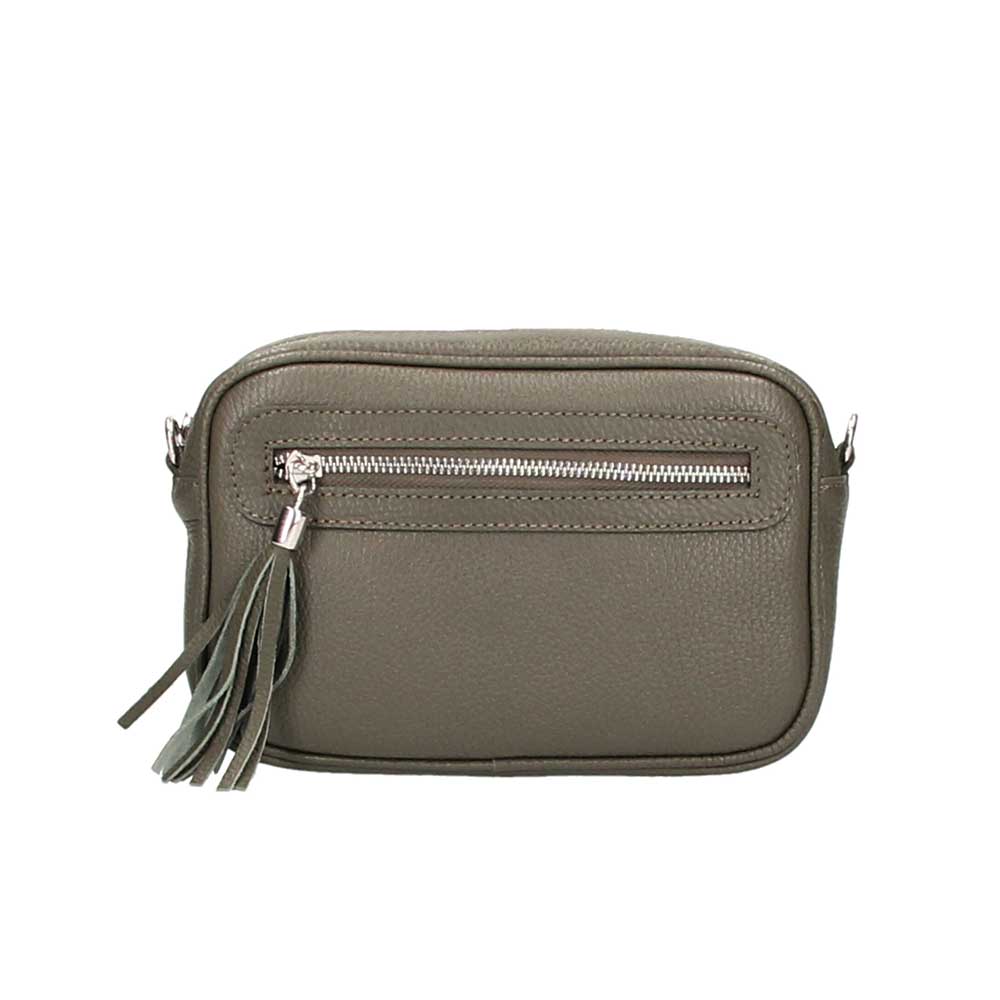 Χιαστί τσάντα από δέρμα τύπου dollaro Tinka Dark Taupe Iris Bags 1 Χιαστί τσάντα από δέρμα τύπου dollaro, tinka, dark taupe, iris bags 1