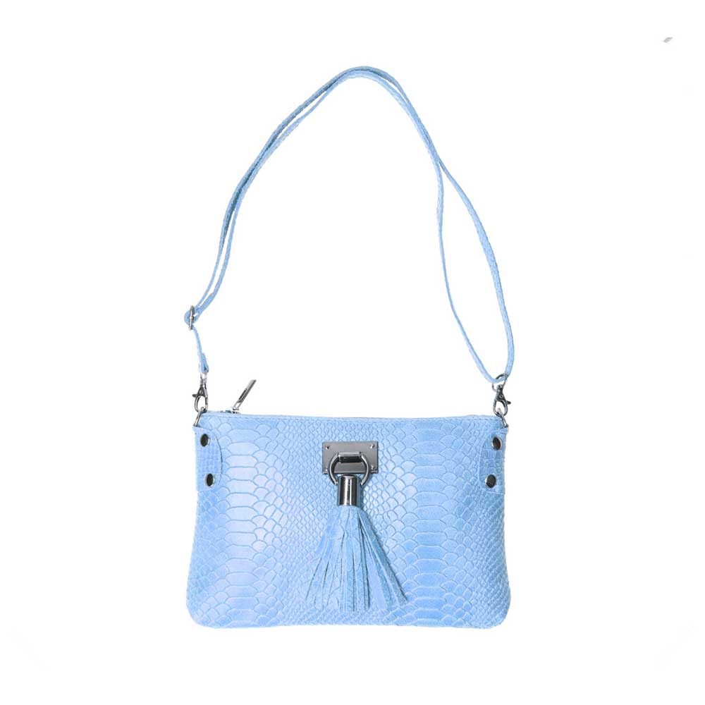 Χιαστί τσάντα από μαλακό δέρμα με snakeprint Theresa Γαλάζιο Iris Bags 2 Χιαστί τσάντα από μαλακό δέρμα με snakeprint, theresa, Γαλάζιο, iris bags 2