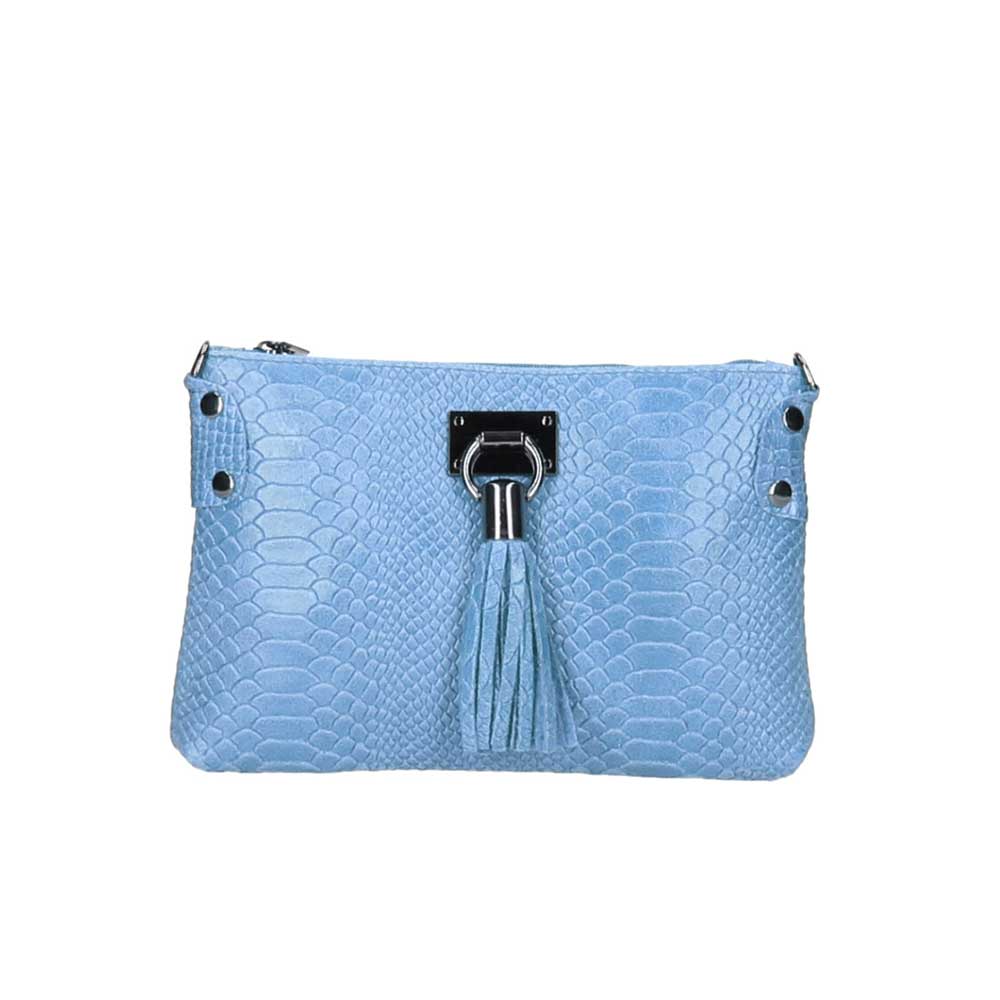 Χιαστί τσάντα από μαλακό δέρμα με snakeprint Theresa Γαλάζιο Iris Bags Χιαστί τσάντα από μαλακό δέρμα με snakeprint, theresa, Γαλάζιο, iris bags