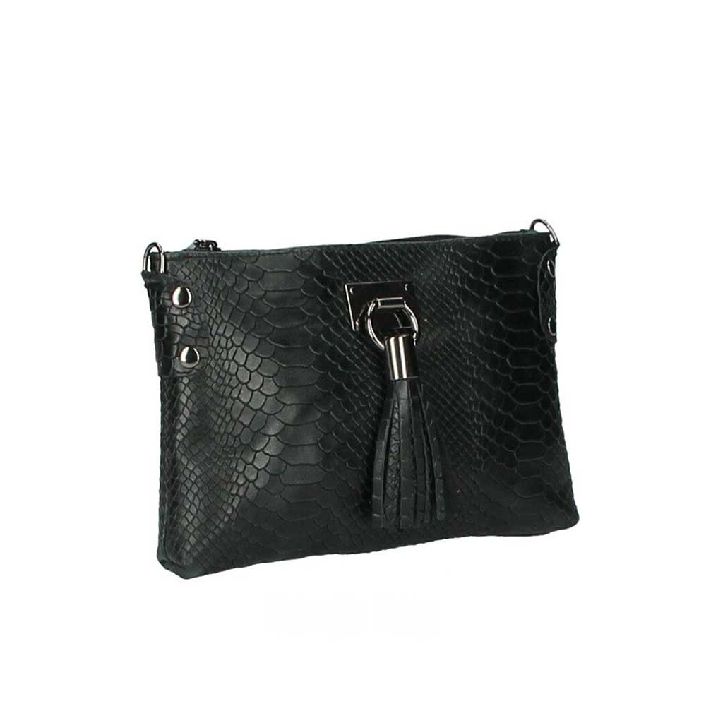 Χιαστί τσάντα από μαλακό δέρμα με snakeprint Theresa Μαύρο Iris Bags 1 Χιαστί τσάντα από μαλακό δέρμα με snakeprint, theresa, Μαύρο, iris bags 1
