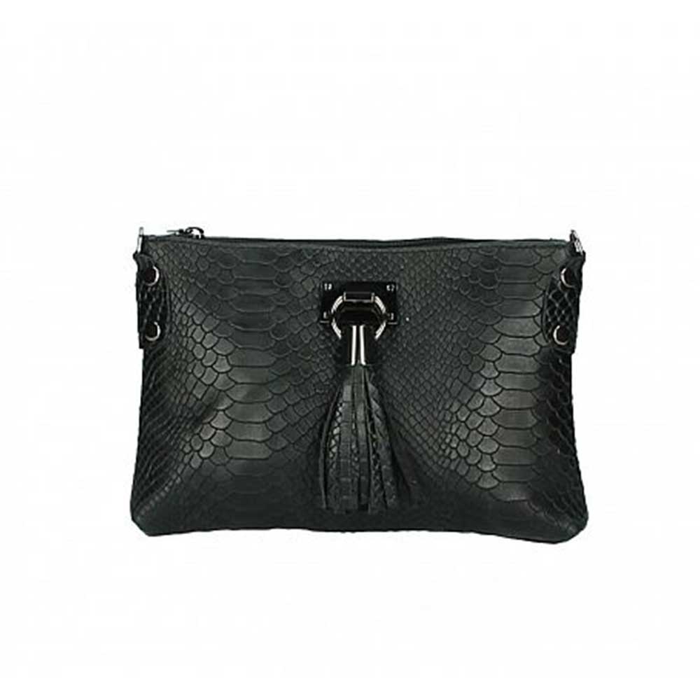 Χιαστί τσάντα από μαλακό δέρμα με snakeprint Theresa Μαύρο Iris Bags Χιαστί τσάντα από μαλακό δέρμα με snakeprint, theresa, Μαύρο, iris bags