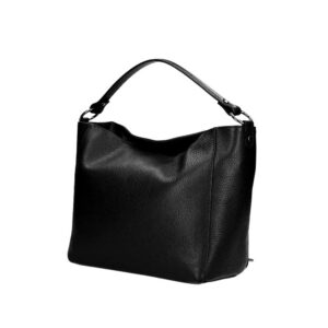 Τσάντα ώμου από δέρμα dollaro, brunella, Μαύρο, iris bags 1