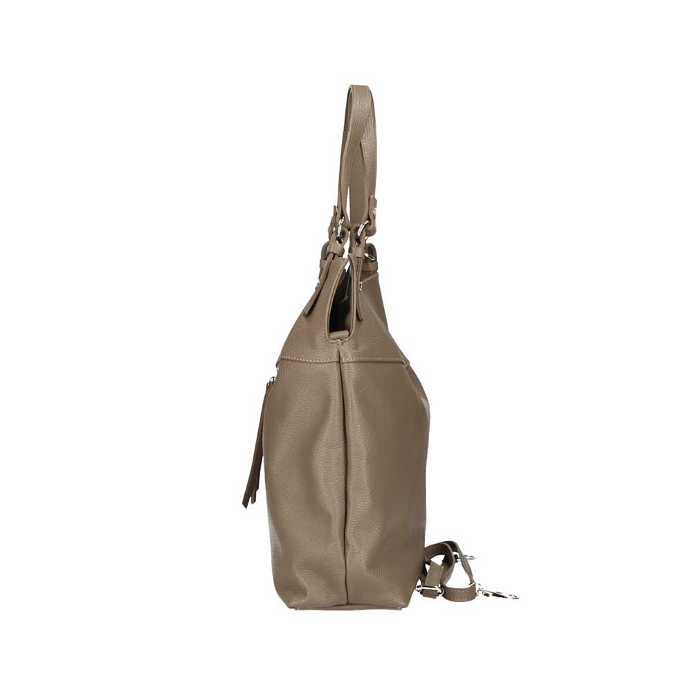 Τσάντα ώμου από δέρμα τύπου dollaro Talia Dark Taupe Iris Bags 2 Τσάντα ώμου από δέρμα τύπου dollaro, talia, dark taupe, iris bags 2