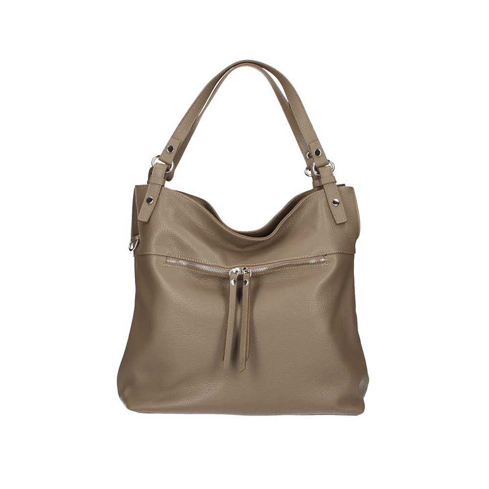 Τσάντα ώμου από δέρμα τύπου dollaro Talia Dark Taupe Iris Bags Τσάντα ώμου από δέρμα τύπου dollaro, talia, dark taupe, iris bags